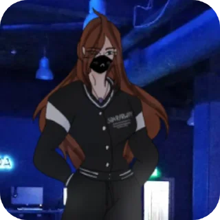 😎 emoji Akira's wife (Nadya) няманяма  хапахапа Telegram sticker 22 of 33