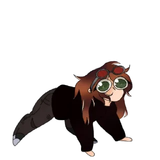 😳 emoji Akira's wife (Nadya) няманяма  хапахапа Telegram sticker 1 of 33