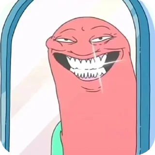 👄 emoji Smiling Friends | via @StickedApp_bot Telegram sticker 18 of 81