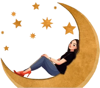 🌙 emoji @gifsandimages cute — @stckrRobot Telegram sticker 15 of 120