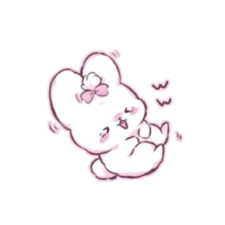🤣 emoji cute bunny Telegram sticker 23 of 39