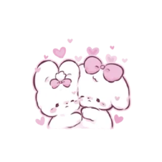 😊 emoji cute bunny Telegram sticker 5 of 39