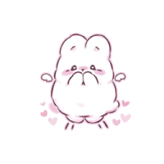💖 emoji cute bunny Telegram sticker 9 of 39