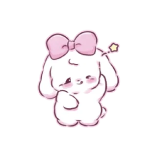 😉 emoji cute bunny Telegram sticker 14 of 39