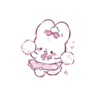 😃 emoji cute bunny Telegram sticker 24 of 39
