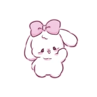 🖐 emoji cute bunny Telegram sticker 13 of 39
