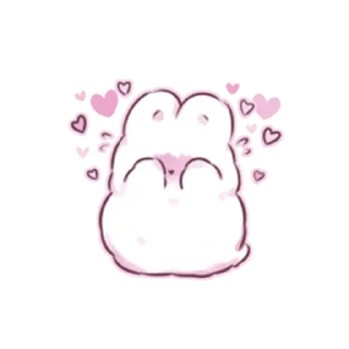 😊 emoji cute bunny Telegram sticker 8 of 39