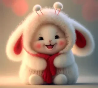 🐰 emoji Bunny Cute -> @TgSticker Telegram sticker 9 of 24