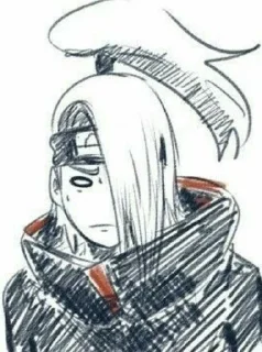😰 emoji Deidara Telegram sticker 24 of 77