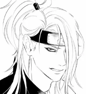 😏 emoji Deidara Telegram sticker 23 of 77