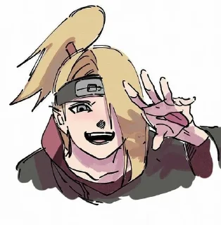 😊 emoji Deidara Telegram sticker 14 of 77
