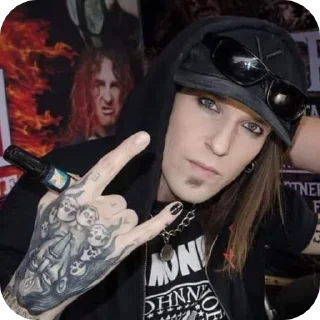 🌟 emoji Alexi Laiho ★ cr: @grassslol Telegram sticker 20 of 21
