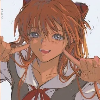 🌟 emoji Аска Telegram sticker 8 of 16
