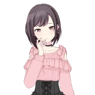 ☹️ emoji Shinonome Ena live2d || @ctcxd Telegram sticker 3 of 90