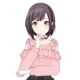 🤔 emoji Shinonome Ena live2d || @ctcxd Telegram sticker 18 of 90