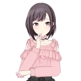 ☹️ emoji Shinonome Ena live2d || @ctcxd Telegram sticker 22 of 90