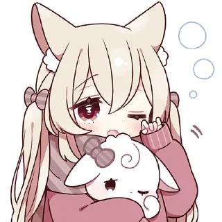 🥱 emoji Зайка Свити @Nyasticks Telegram sticker 10 of 41