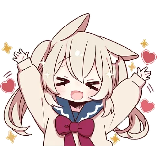 ☺️ emoji Зайка Свити @Nyasticks Telegram sticker 14 of 41