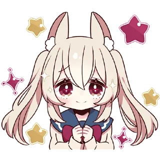 🥰 emoji Зайка Свити @Nyasticks Telegram sticker 7 of 41