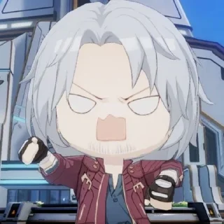 Sticker from Dante and Vergil chibi