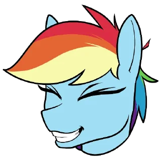 Sticker from Rainbow Dash sticker pack by Dacaoo