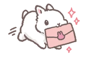 ⭐ emoji bunnies!!   @softsticks Telegram sticker 3 of 40