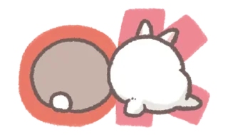 ⭐ emoji bunnies!!   @softsticks Telegram sticker 4 of 40