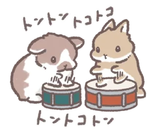 ⭐ emoji bunnies!!   @softsticks Telegram sticker 8 of 40