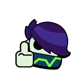 🖕 emoji Vova Myhin Gan down? Сэр да сэр Telegram sticker 9 of 118