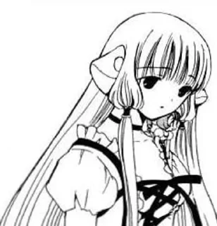 😔 emoji chobits Telegram sticker 19 of 51