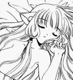 😴 emoji chobits Telegram sticker 9 of 51