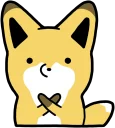 ❌ emoji Raccoon dog & Fox :: @line_stickers Telegram sticker 2 of 120