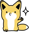 👍 emoji Raccoon dog & Fox :: @line_stickers Telegram sticker 4 of 120