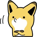 🤔 emoji Raccoon dog & Fox :: @line_stickers Telegram sticker 8 of 120