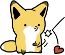 ❌ emoji Raccoon dog & Fox :: @line_stickers Telegram sticker 18 of 120