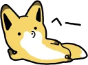 😕 emoji Raccoon dog & Fox :: @line_stickers Telegram sticker 16 of 120