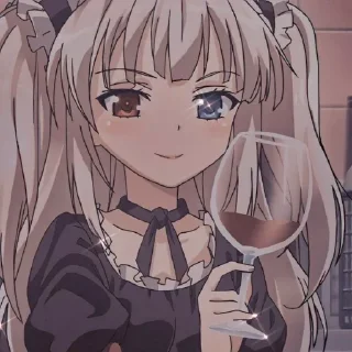 🍷 emoji аниме тян Telegram sticker 8 of 110