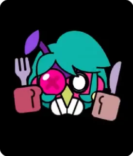 Sticker from I'm here to slay, get out my w