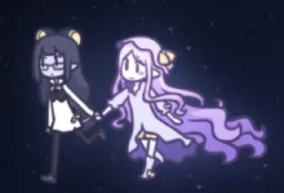 👩‍❤️‍👩 emoji her tears were my light Telegram sticker 16 of 17