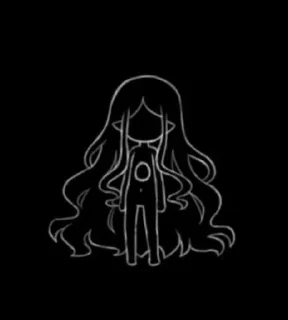 ⬛️ emoji her tears were my light Telegram sticker 10 of 17