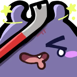 🔨 emoji Ina YT emotes Telegram sticker 17 of 48