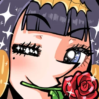 🌹 emoji Ina YT emotes Telegram sticker 22 of 48