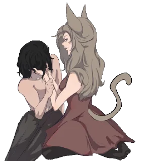 🐈 emoji LOVE CAT by @adri_underprojects Telegram sticker 3 of 11