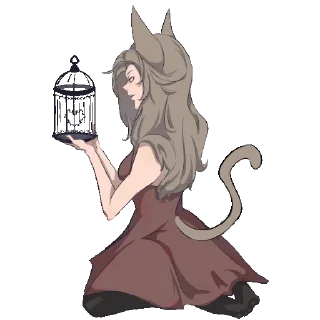 🐈 emoji LOVE CAT by @adri_underprojects Telegram sticker 2 of 11