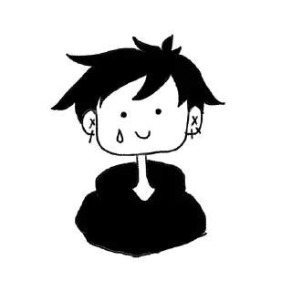 Sticker from meme and tears