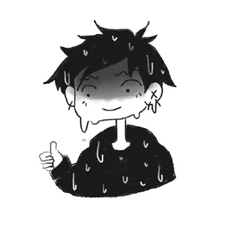 Sticker from meme and tears