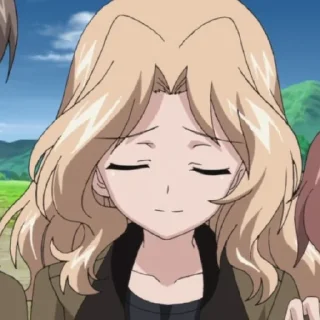 Sticker from Кей Сандерс. Girls und panzer. @ArtamZx