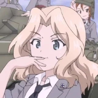 Sticker from Кей Сандерс. Girls und panzer. @ArtamZx