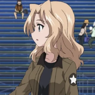 Sticker from Кей Сандерс. Girls und panzer. @ArtamZx
