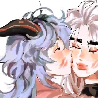 💋 emoji .・゜-: ✧ :-гань юй-: ✧ :-゜・． Telegram sticker 22 of 85